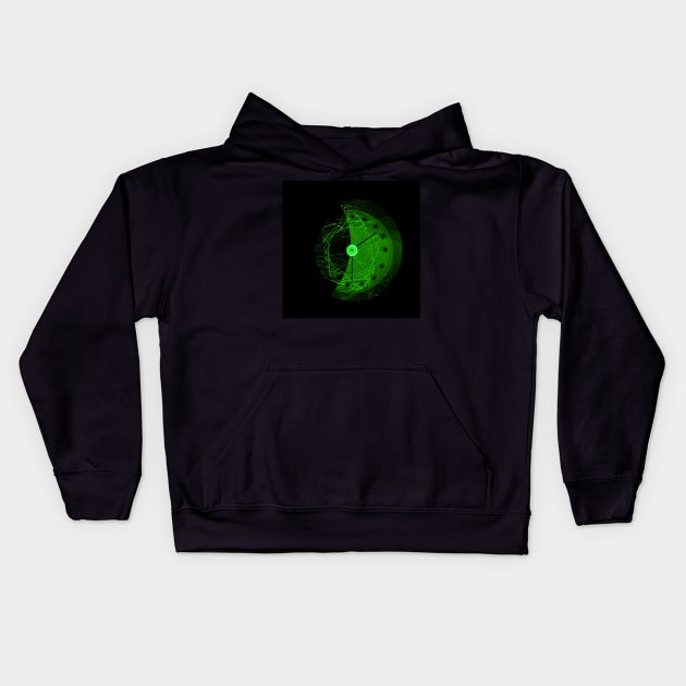 Clock In The Darkness Kids Hoodie by momomoma